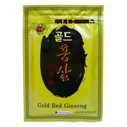 Korean Gold Red Ginseng Patches – Herbal Pain Relief Pads (20 Sheets)