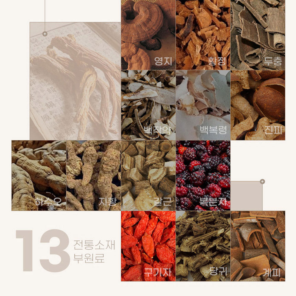 Jungwonsam Korean Red Ginseng Extract 365 Stick – 6-Year Root, 50 Sticks with Gift Bag