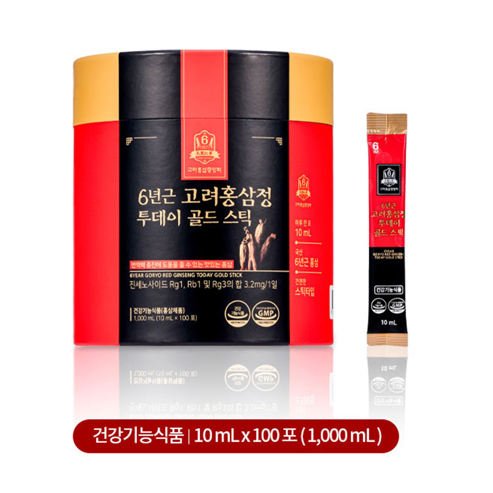 6-Year Korean Red Ginseng Stick – Today Gold Formula (100 x 10ml)