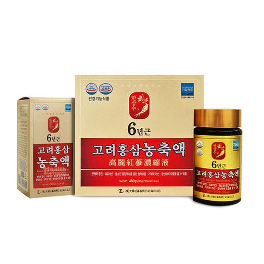 Hansamsu 6-Year Korean Red Ginseng Extract – 480g (240g x 2 Jars)