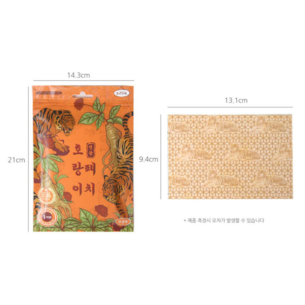 Korean red ginseng pain relief patch