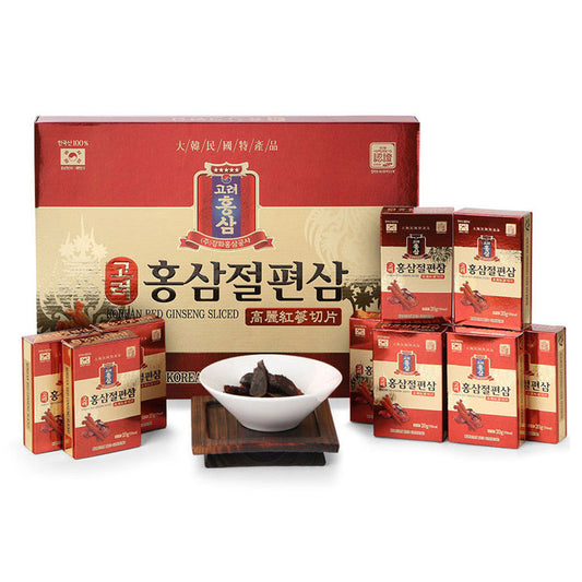 Korean Red Ginseng Slices – Honey Soaked Root 200g (20g x 10 packs)