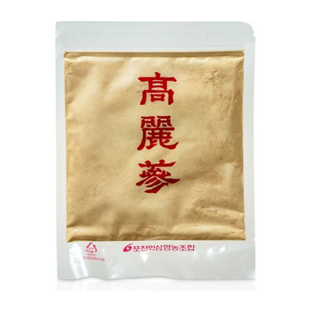 Pocheon Korean Red Ginseng Powder Gold – 100% Pure 6-Year-Old Root (300g)