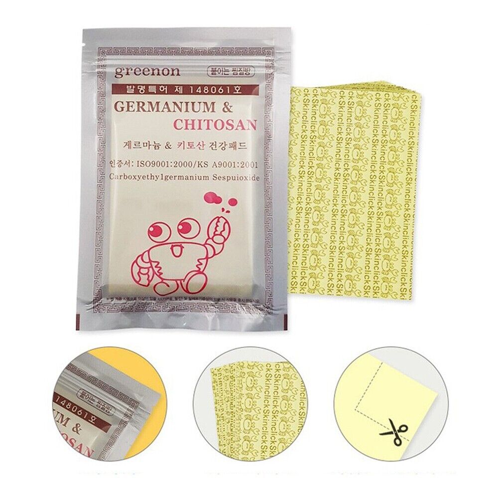 Greenon Germanium & Chitosan Health Pad – 25 Sheets | Detox & Wellness Patch Made in Korea