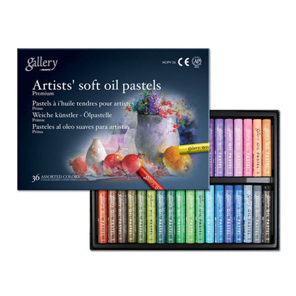 Mungyo Gallery Oil Pastels Cardboard Box Set of 48 Standard - Assorted  Colors