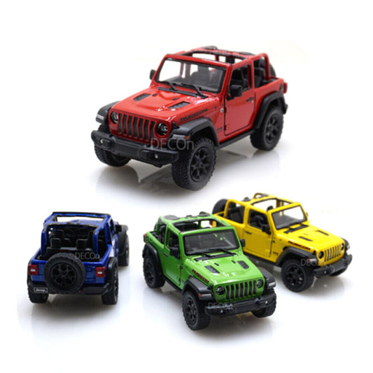 Jeep Wrangler Rubicon Open Car Mini Diecast 1:38 Scale Miniature Toy