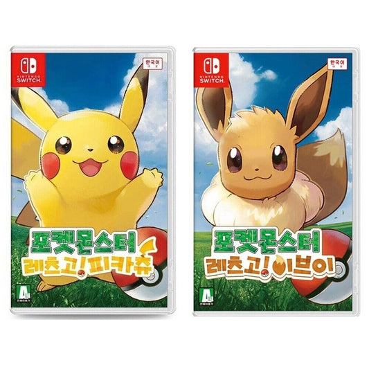 Pokemon Let's Go Pikachu + Pokemon Let's Go Eevee SET - Nintendo Switch