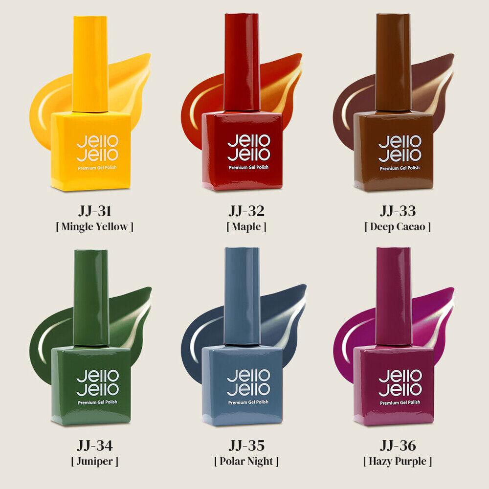 Jello Jello Mingle Serise Premium Syrup Gel Nail Polish 10ml 6 Color K-Beauty