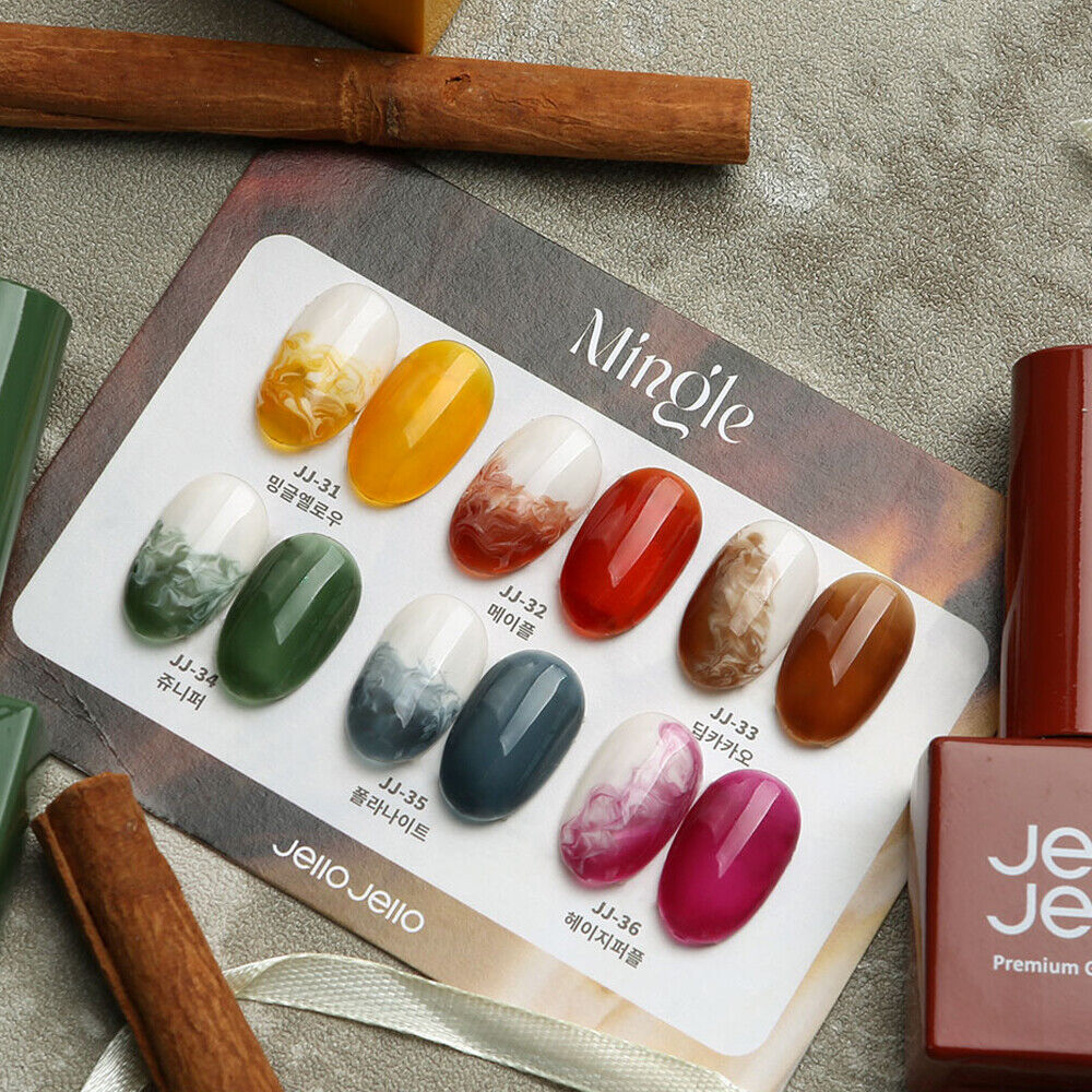 Jello Jello Mingle Serise Premium Syrup Gel Nail Polish 10ml 6 Color K-Beauty