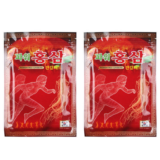 Hanil Power Red Ginseng Patch / Health Hot Pad / Pain Relief / 2Sets (40ea)