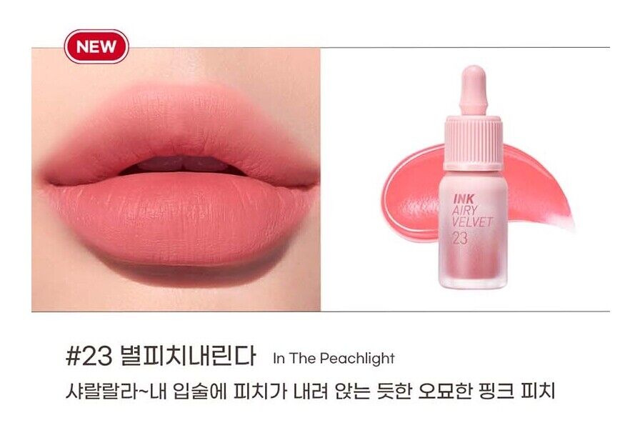 Peripera Ink The Airy Velvet #Peaches Collection 2022 NEW Lip Tint K-Beauty