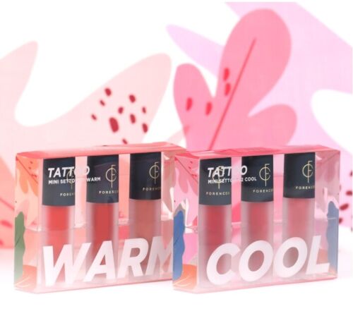 FORENCOS Mini Settoo Tattoo Velvet Lip Tint (mini 3 tint set) K-Beauty