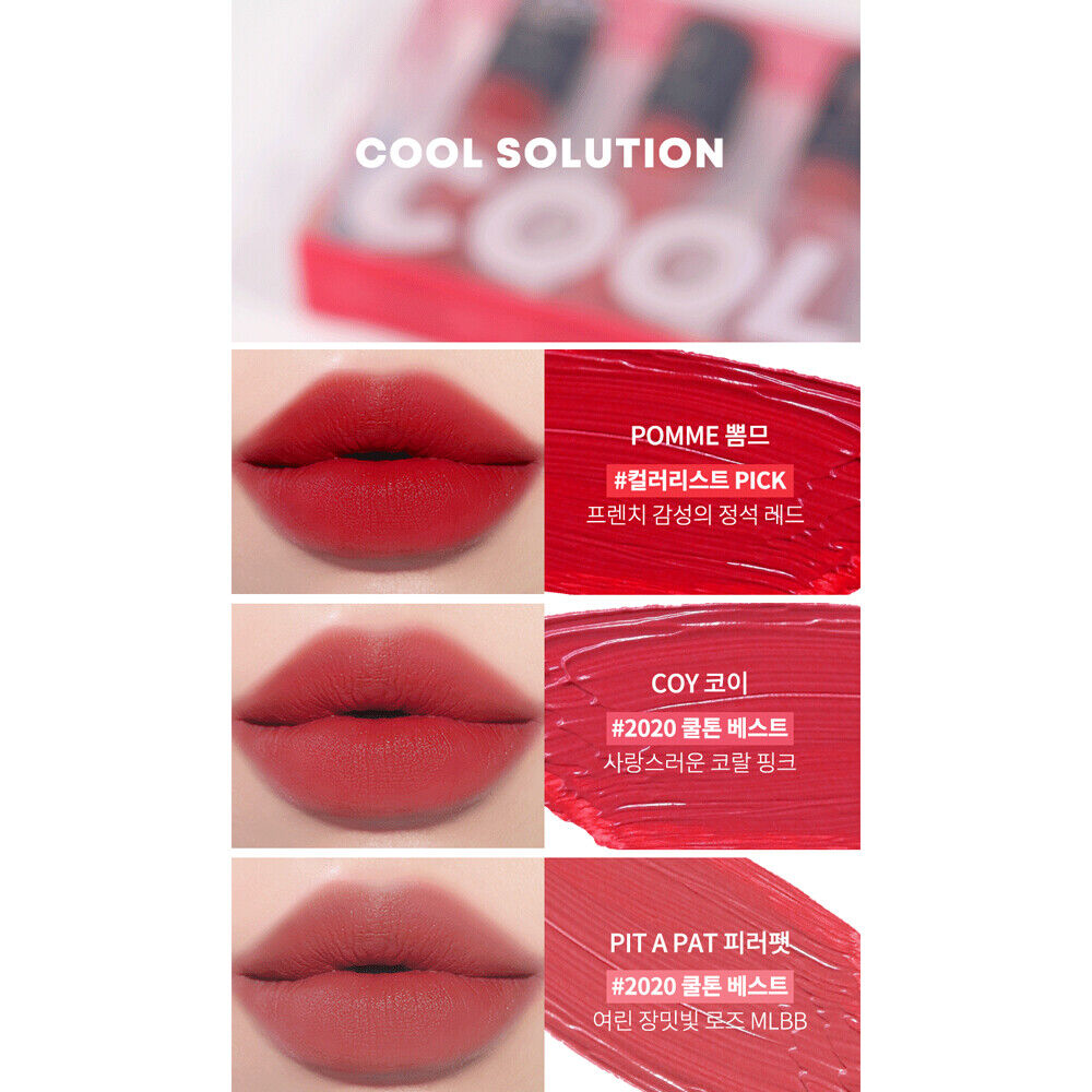 FORENCOS Mini Settoo Tattoo Velvet Lip Tint (mini 3 tint set) K-Beauty