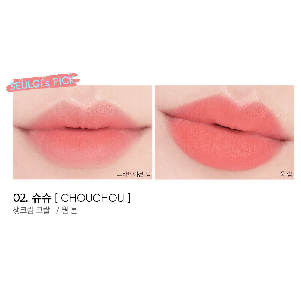 AMUSE Chou Velvet Lip Tint 4g 2022 New Edition Tint K-Beauty