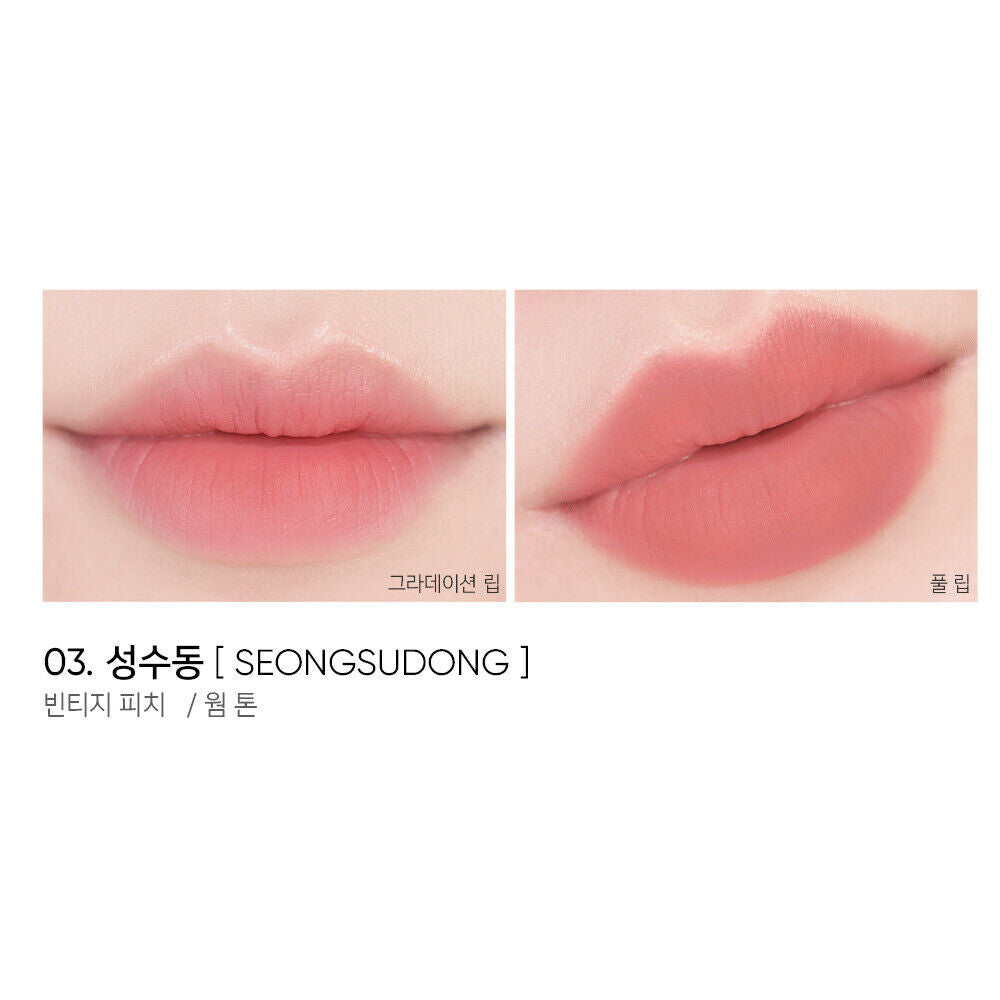 AMUSE Chou Velvet Lip Tint 4g 2022 New Edition Tint K-Beauty