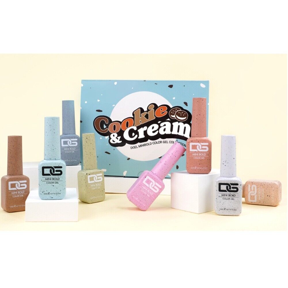 DGEL Mini Bold Cookies & Cream Collection 8 Colors Gel Nail Polish K-Beauty