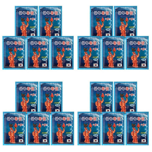 [20-Pack] Korean Glu Red Ginseng Patch – 500 Sheets | Herbal Pain Relief