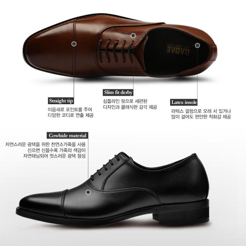 Mens Genuine Leather Oxfords Shoes