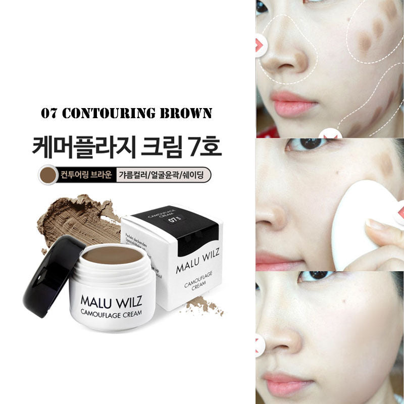 Malu Wilz Camouflage Cream 6g Waterproof Concealer Trouble Foundation+ Free Gift