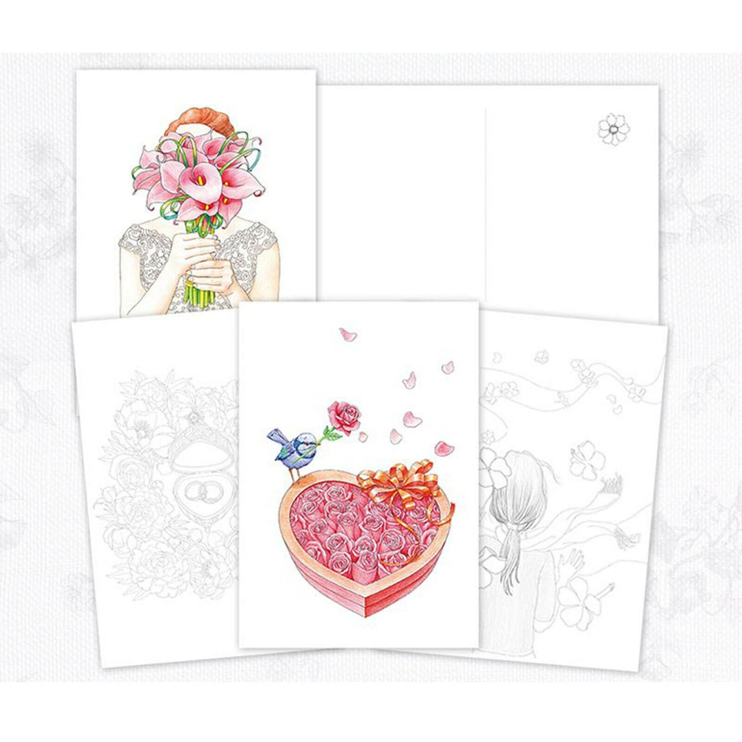 Healing Botanical Art Flowers Korean Coloring Book