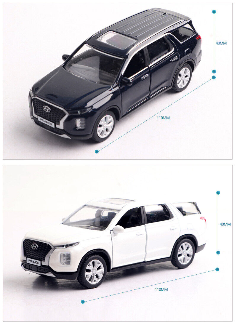 Hyundai Motor Car [Palisade] Mini Diecast 1:38 Scale Miniature Display Toy