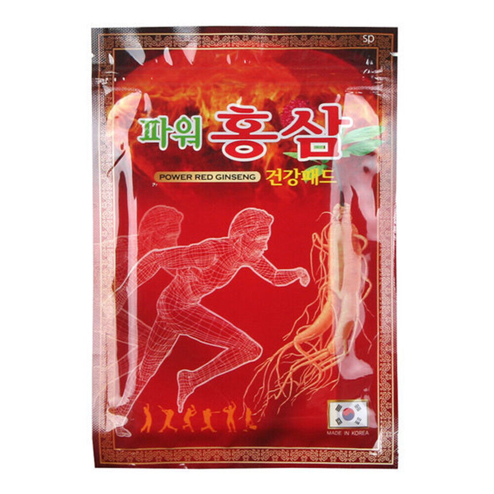 Hanil Power Red Ginseng Patch / Health Hot Pad / Pain Relief / 20Sets (400ea)