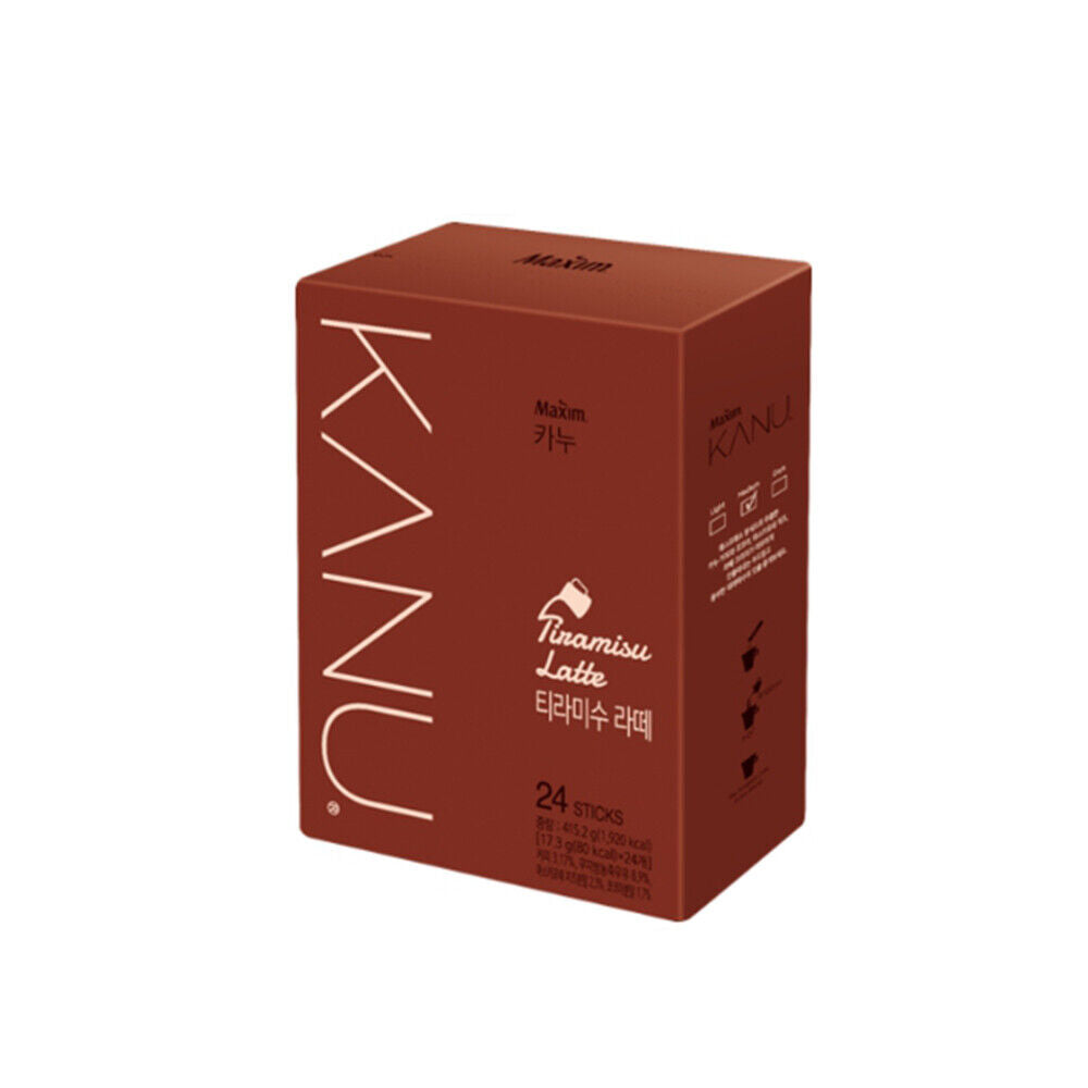 KANU Latte 5 Flavor 24 Sticks Tiramisu Mint Choco Dolce Vanilla Nutty Caramel