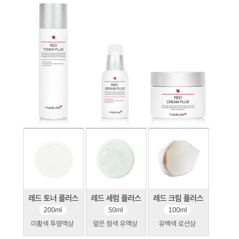 Medicube Red Line Special set Toner Serum Cream Ointment Acne Prone K-beauty