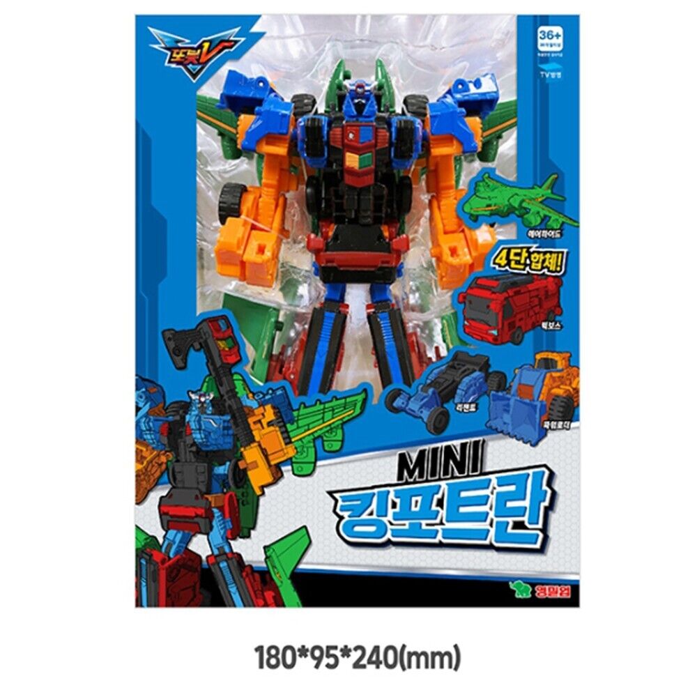 Tobot V MINI Kingfortran Transformer 4-stage combined Robot Sports Car Figure